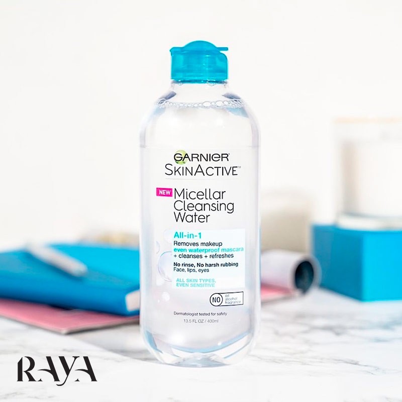میسلارواتر پاک کننده آرایش ضد آب صورت آل این وان گارنیه Garnier Micellar Cleansing Water All-in-1 Waterproof