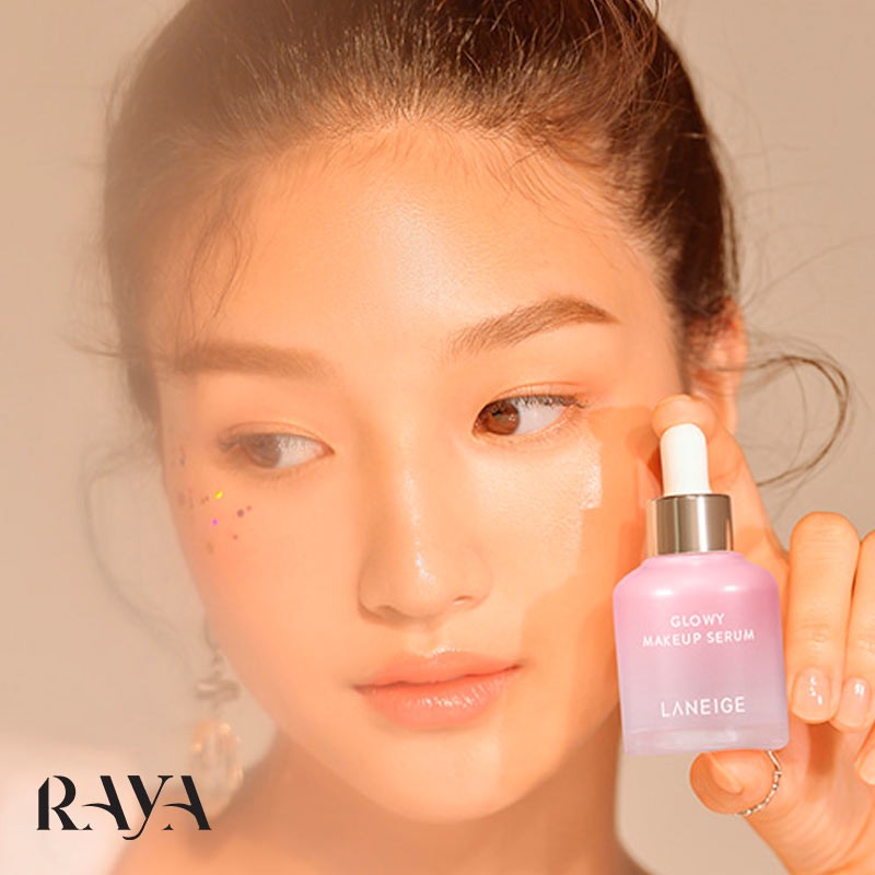 سرم سه کاره آبرسان و درخشان کننده و پرایمر آرایشی صورت گلویی میکاپ لانیژ Laneige Glowy Makeup Serum