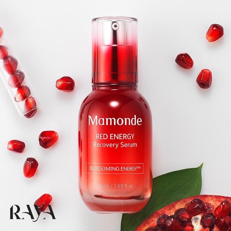 سرم آنتی اکسیدانی و ضد پیری قرمز ماموند مدل رد انرژی ریکاوری Mamonde Red Energy Recovery Serum 