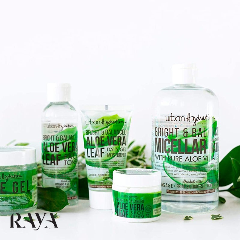 میسلارواتر روشن کننده و متعادل کننده پوست حاوی آلوئه ورا اربن هیدریشن Urban Hydration Bright & Balanced Aloe Vera Leaf Micellar Water