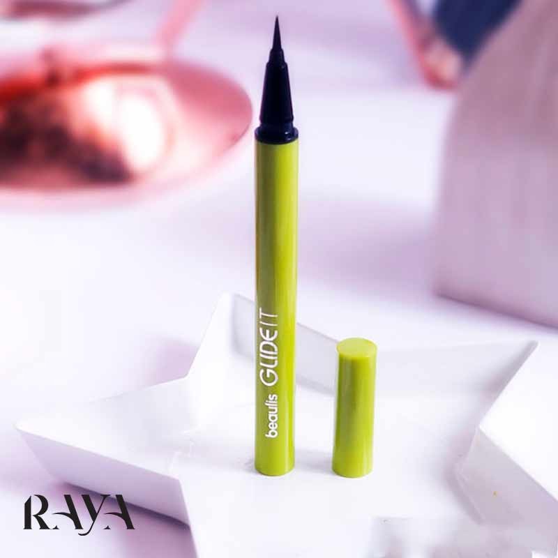 خط چشم مویی ضد آب بیولیس مدل گلاید ایت مشکی Beaulis Glide It Eyeliner 100 Black