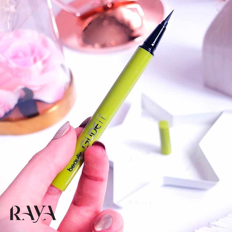 خط چشم مویی ضد آب بیولیس مدل گلاید ایت مشکی Beaulis Glide It Eyeliner 100 Black