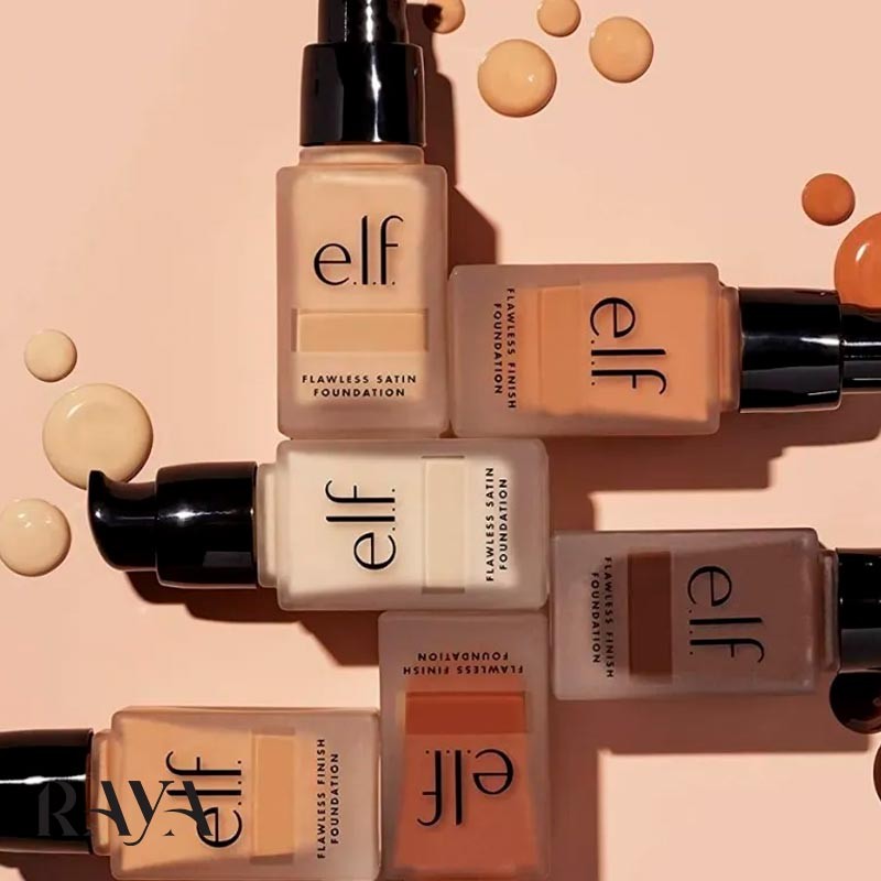 کرم پودر مایع و فاقد چربی الف مدل فلولس ساتین E.l.f. Cosmetics Flawless Satin Foundation