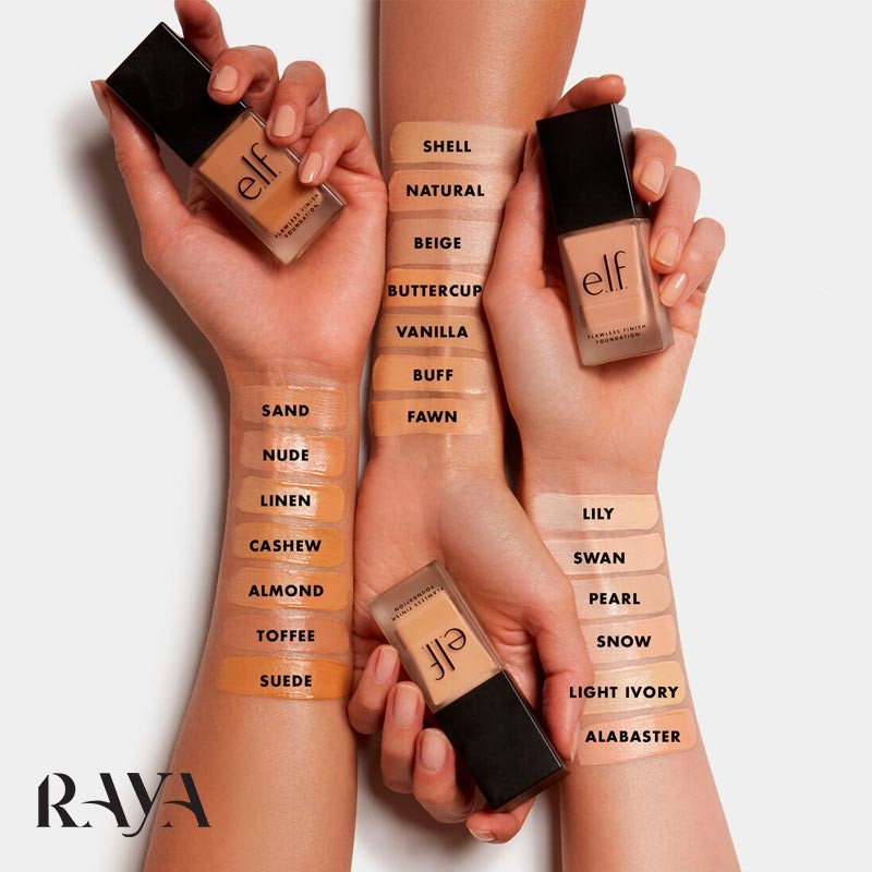 کرم پودر مایع و فاقد چربی الف مدل فلولس ساتین E.l.f. Cosmetics Flawless Satin Foundation
