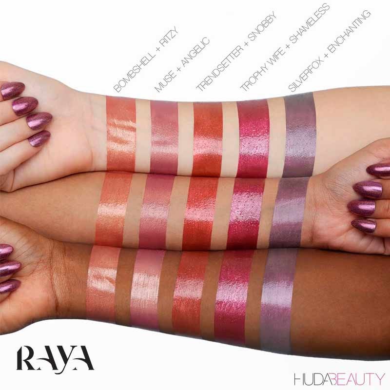 ست لب کانتور اند استروب لیکویید هدی بیوتی حاوی مداد لب، رژ لب مایع مات و لیپگلاس براق Huda Beauty Contour & Strobe Liquid Lip Set 