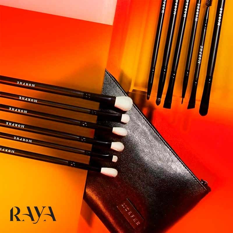 ست براش آرایش چشم 12 عددی مشکی مورفی مدل آی ابسسد Morphe Eye Obsessed 12-Piece Eye Brush Set