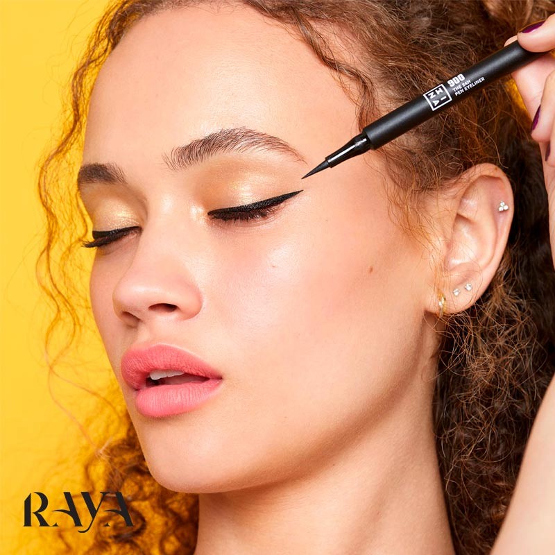 خط چشم ماژیکی ضد آب و 24 ساعته مشکی 3اینا (ترینا) 3ina Makeup The 24H Pen Eyeliner
