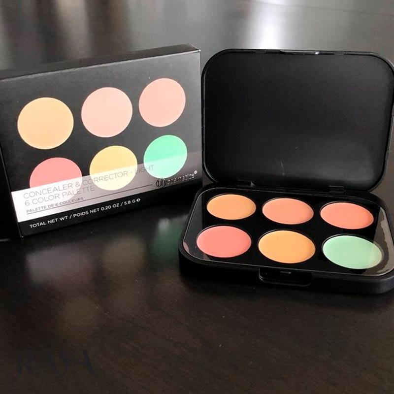 پالت کانسیلر و کورکتور 6 رنگ بی اچ کازمتیک BH Cosmetics 6 Color Concealer & Corrector Palette