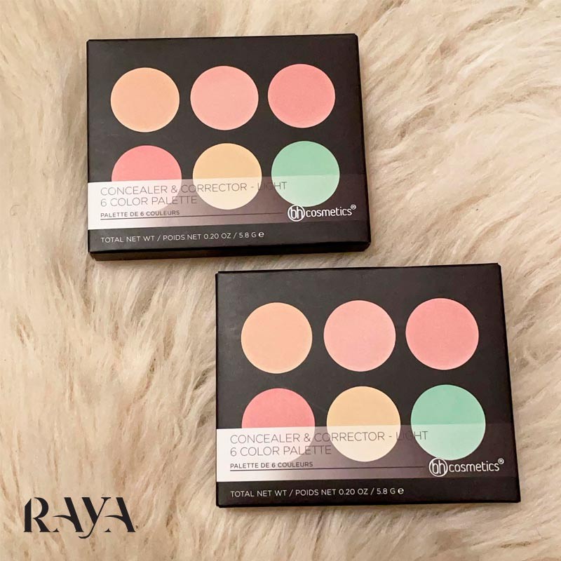 پالت کانسیلر و کورکتور 6 رنگ بی اچ کازمتیک BH Cosmetics 6 Color Concealer & Corrector Palette