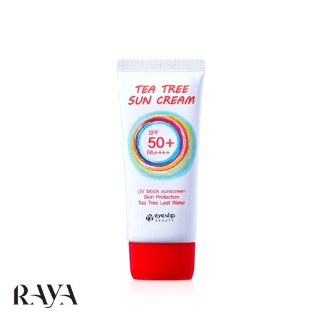 کرم ضد آفتاب تی تری حاوی عصاره برگ درخت چای آین لیپ با SPF 50+ و فاکتور حفاظتی PA++++