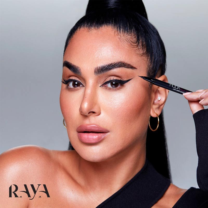 خط چشم مایع و ماژیکی ضد آب هدی بیوتی مدل لایف لاینر کوییک ان ایزی پریسیژن Huda beauty Life Liner Quick 'N Easy Precision Liquid Eye Liner