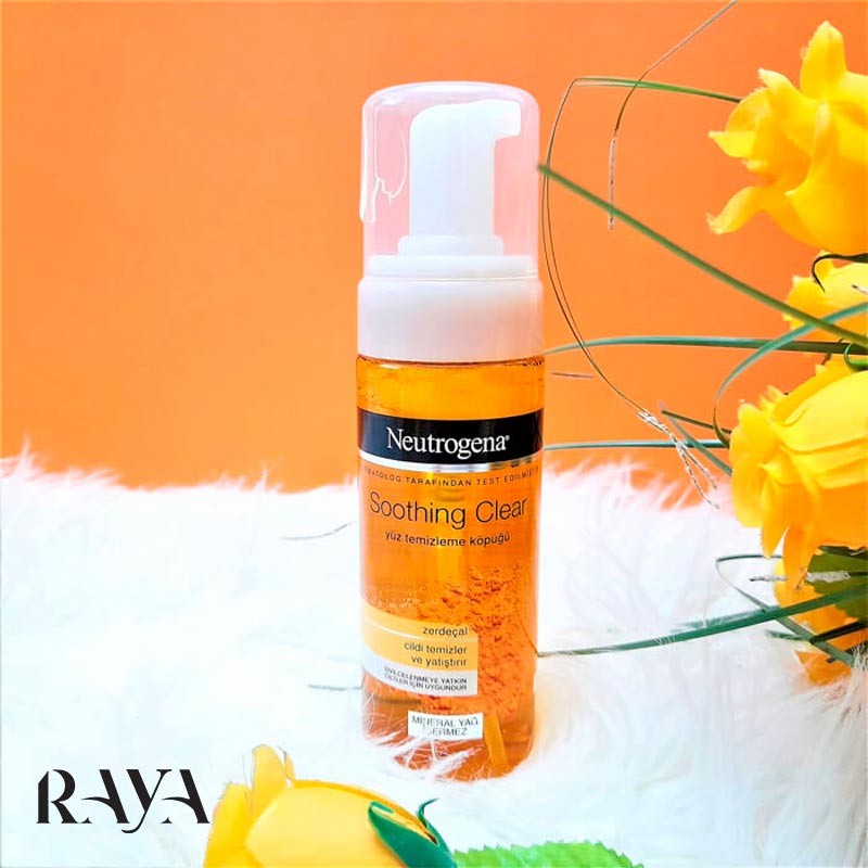 فوم شستشوی صورت حاوی عصاره زردچوبه نوتروژینا مدل سوتینگ کلیر Neutrogena Soothing Clear Yüz Temizleme Köpüğü