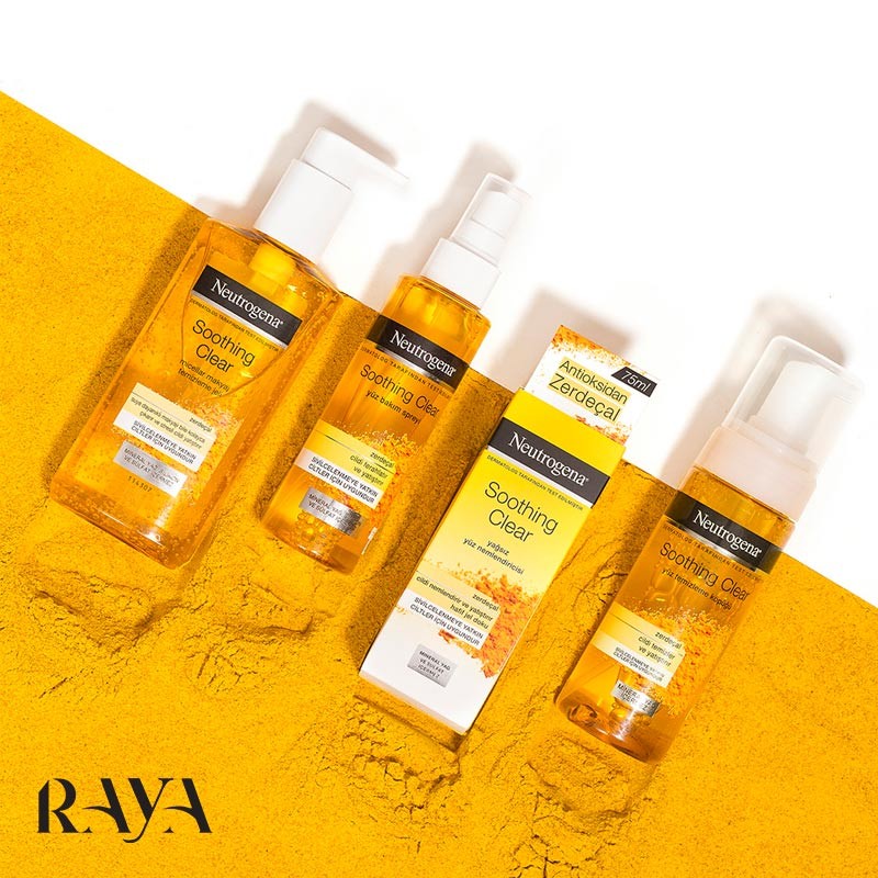 فوم شستشوی صورت حاوی عصاره زردچوبه نوتروژینا مدل سوتینگ کلیر Neutrogena Soothing Clear Yüz Temizleme Köpüğü