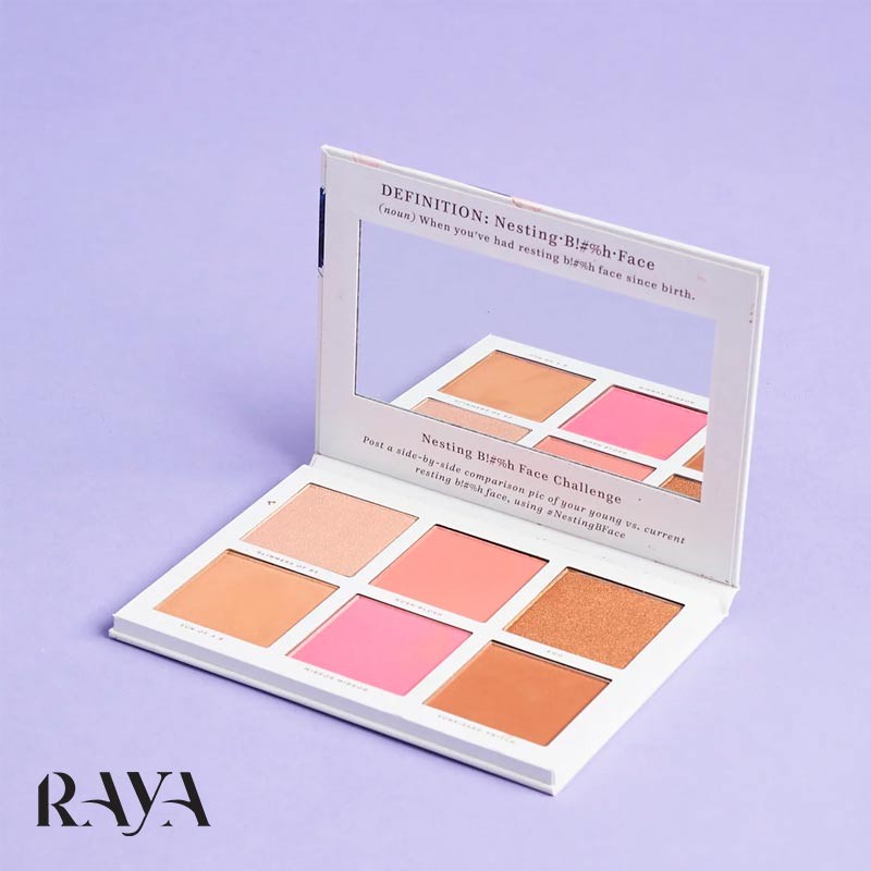 پالت کانتور هایلایتر و رژگونه و برنزر پرتی وولگار مدل نستینگ Pretty Vulgar Nesting B!#%h Face Palette