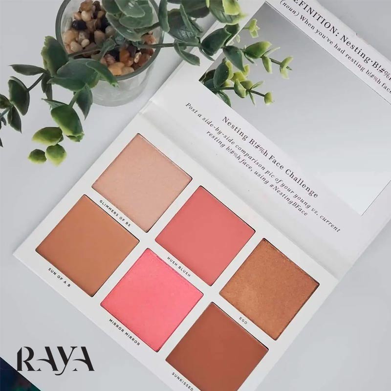 پالت کانتور هایلایتر و رژگونه و برنزر پرتی وولگار مدل نستینگ Pretty Vulgar Nesting B!#%h Face Palette