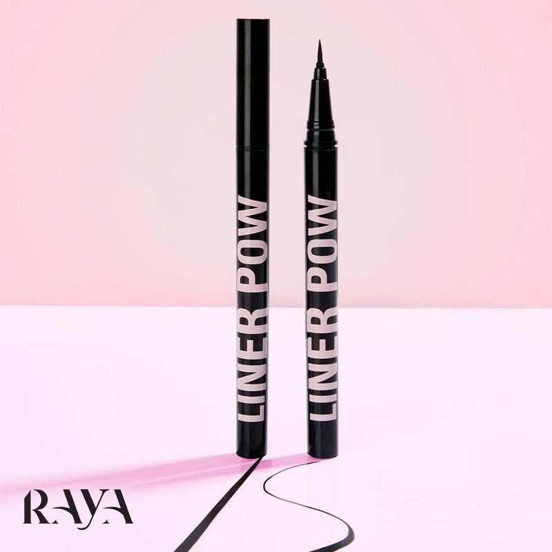 خط چشم مایع و ماژیکی مشکی رولوشن مدل لاینر پو Revolution Liner Pow Liquid Eyeliner