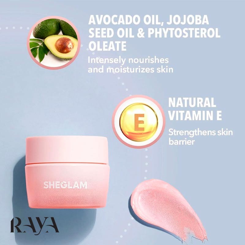 بالم لب مغذی و مرطوب کننده مدل پیلو لیپس شی گلم Sheglam Pillow Lips Lip Care Cream