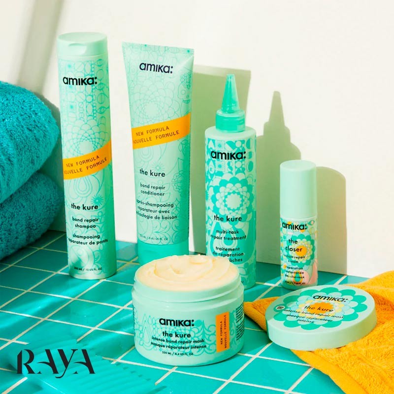 شامپو ترمیم کننده موهای آسیب دیده مدل کور باند آمیکا Amika The Kure Bond Repair Shampoo