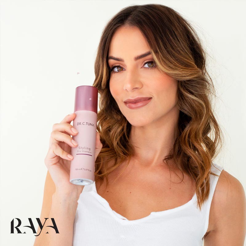 شامپو خشک حالت دهنده و حجم دهنده مو دکتر سی تونا فارماسی مدل استایلینگ Farmasi Dr. C. Tuna Styling Dry Shampoo