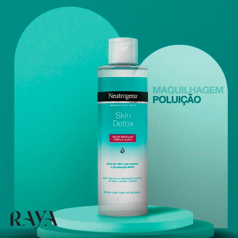 میسلار واتر پاک کننده آرایش 3 در 1 مدل اسکین دتوکس نوتروژینا Neutrogena Skin Detox 3-In-1 Micellair Water