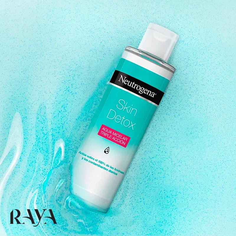 میسلار واتر پاک کننده آرایش 3 در 1 مدل اسکین دتوکس نوتروژینا Neutrogena Skin Detox 3-In-1 Micellair Water