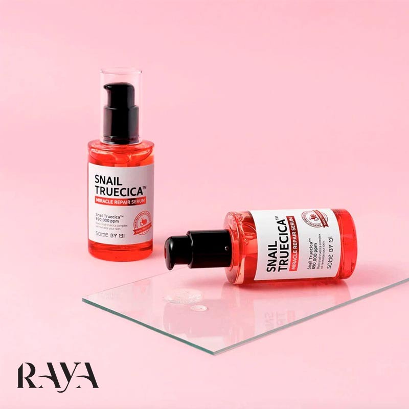 سرم حلزون ترمیم کننده و تسکین دهنده پوست سام بای می اسنیل تروسیکا Some By Mi Snail Truecica Miracle Repair Serum