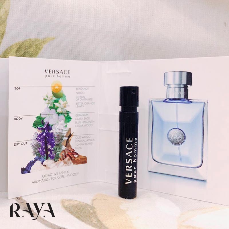 عطر و ادو تویلت مردانه ورساچه پور هوم آبی Versace Pour Homme Eau De Toilette