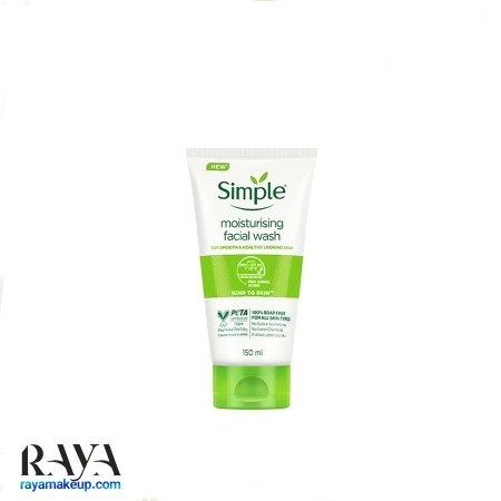 ژل شستشوی مرطوب کننده صورت سیمپل سری کایند تو اسکین حجم 150ML