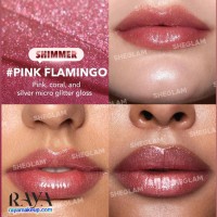لیپ پلامپر حجم دهنده شاین دار مدل پوت پرفکت شیگلم رنگ Pink Flamingo Shimmer