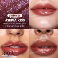 لیپ پلامپر حجم دهنده شاین دار مدل پوت پرفکت شیگلم رنگ Sepia Kiss Shimmer