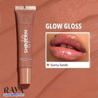 لیپ گلاس رنگی براق و مرطوب کننده لب شیگلم مدل پاور بوکت رنگ Sunny Sands